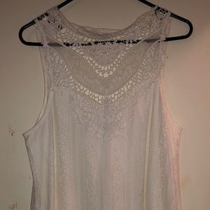 Lace white dress